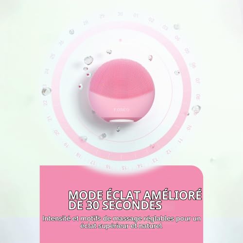 Detalle 2 de FOREO LUNA 4 mini – Brosse nettoyante et massante visage en silicone, Pearl Pink