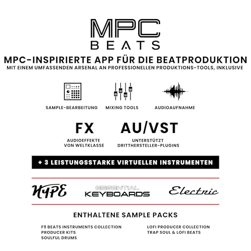 Detalle de Akai Professional MPK Mini MK3 – USB-MIDI-Controller mit 25 Minikarten-Tasten, Arpeggiator, Pads und NKS-Unterstützung