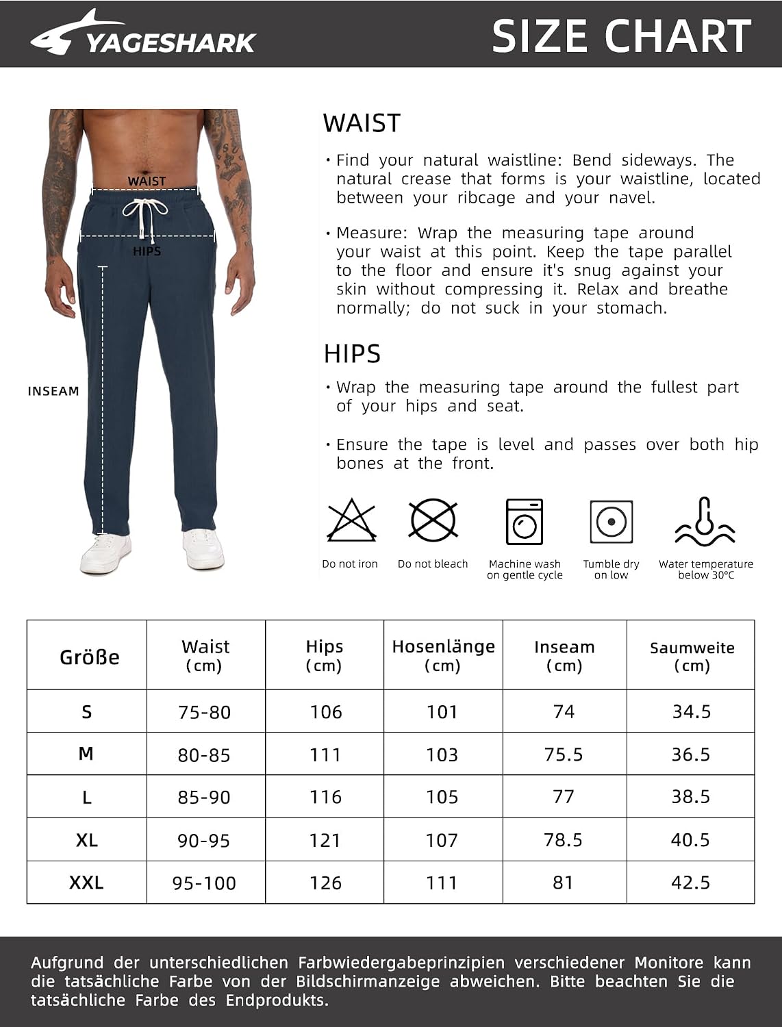 Thumbnail 5 de Yageshark Pantalon velours côtelé 100 % polyester