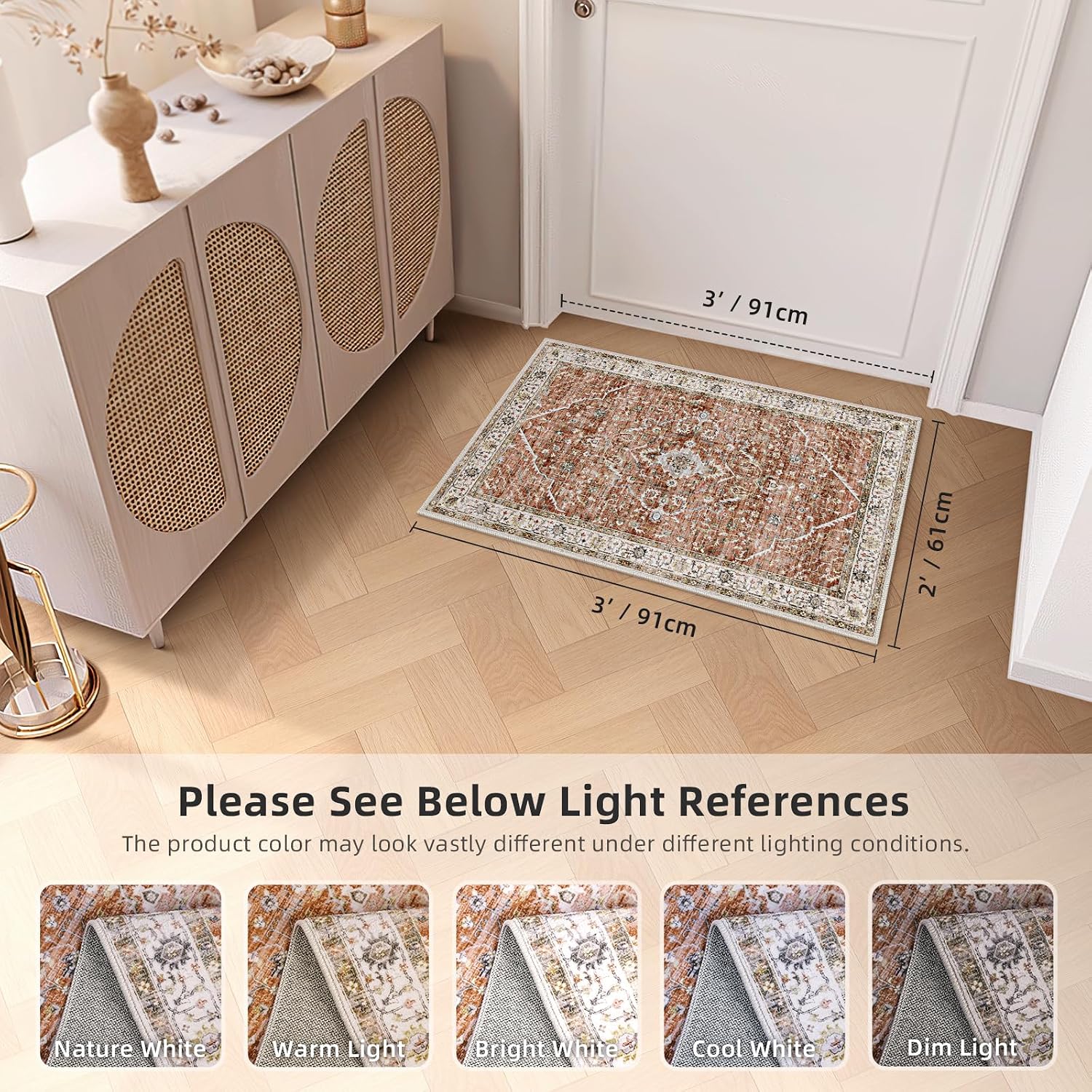 Detalle de Deerly Small Area Rug 2x3 ft