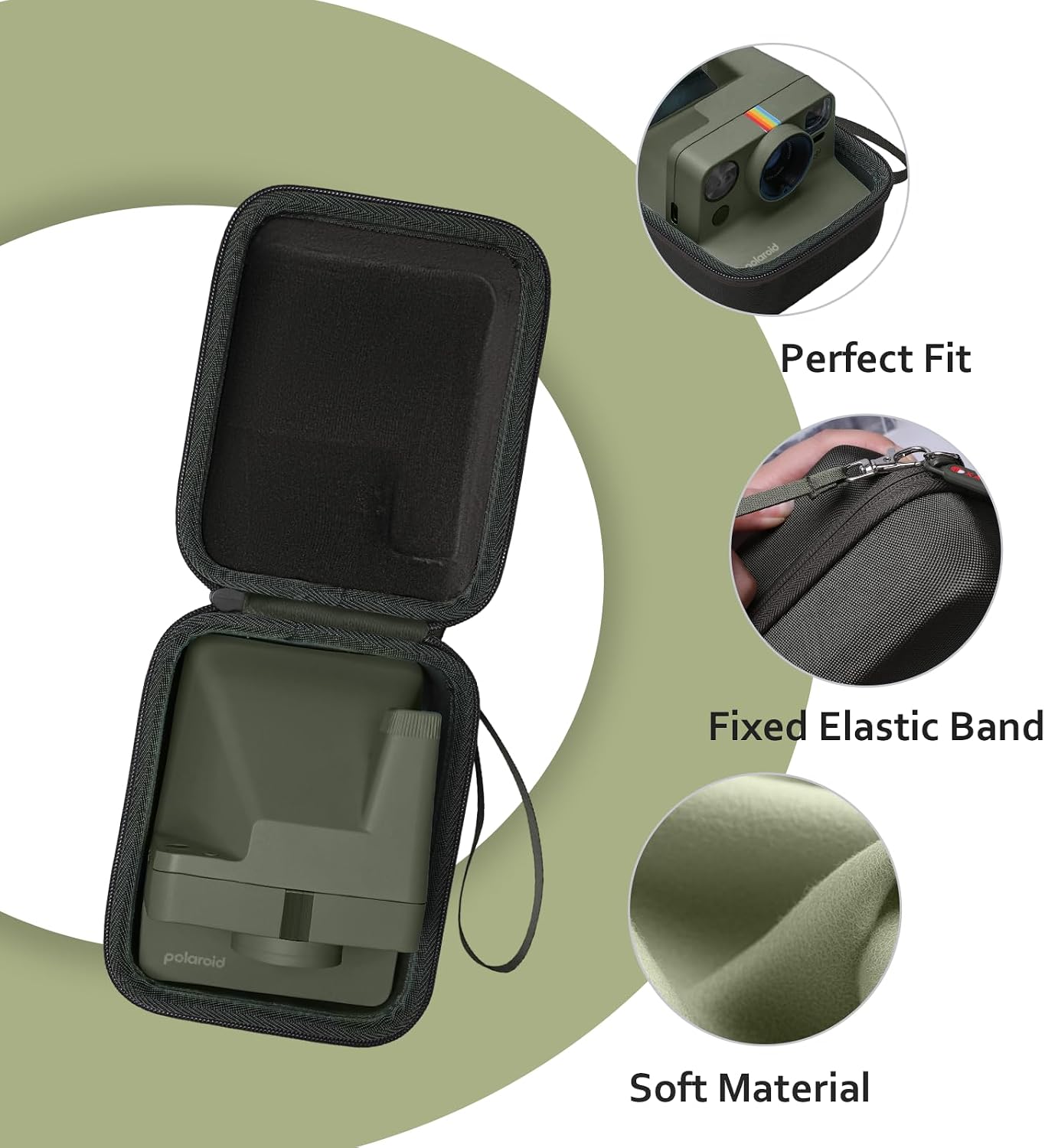 Detalle 2 de XANAD Polaroid Now hard case Green