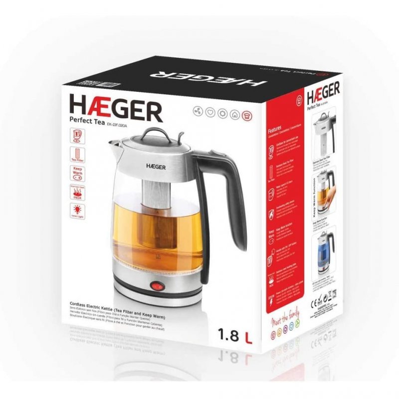 Detalle 2 de Haeger Perfect Tea 1.8L 2200W 🍵