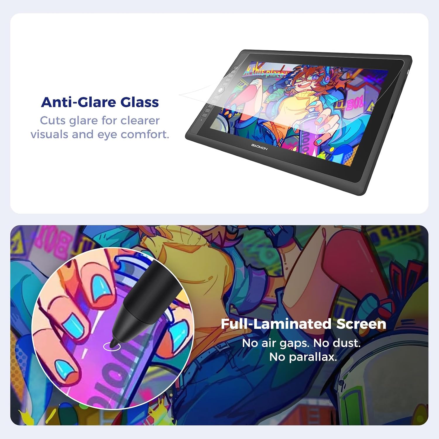 Detalle 2 de GAOMON PD156 PRO Graphics Display, 15.6-inch Full HD IPS, 8192-Level Pen