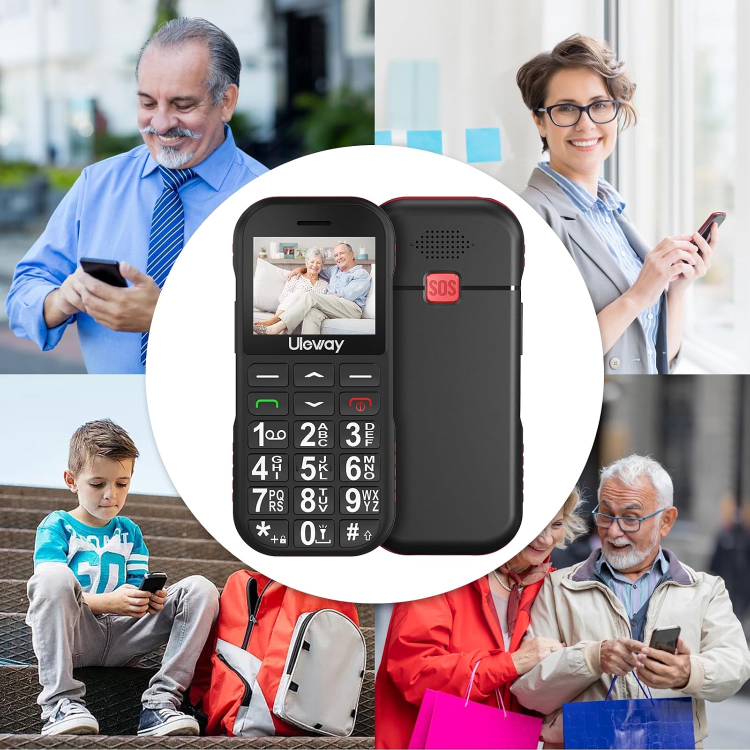Thumbnail 5 de Telefono 4G per anziani T190 con SOS