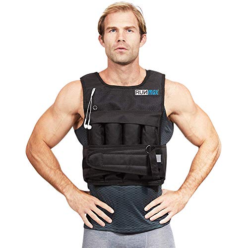 Detalle de RUNmax Adjustable Weighted Vest 20 lb ๐