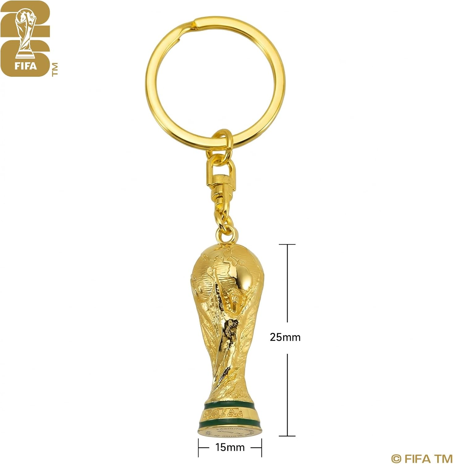Detalle 2 de Porte-clés officiel FIFA World Cup 2026 – Édition Collector en alliage de zinc premium