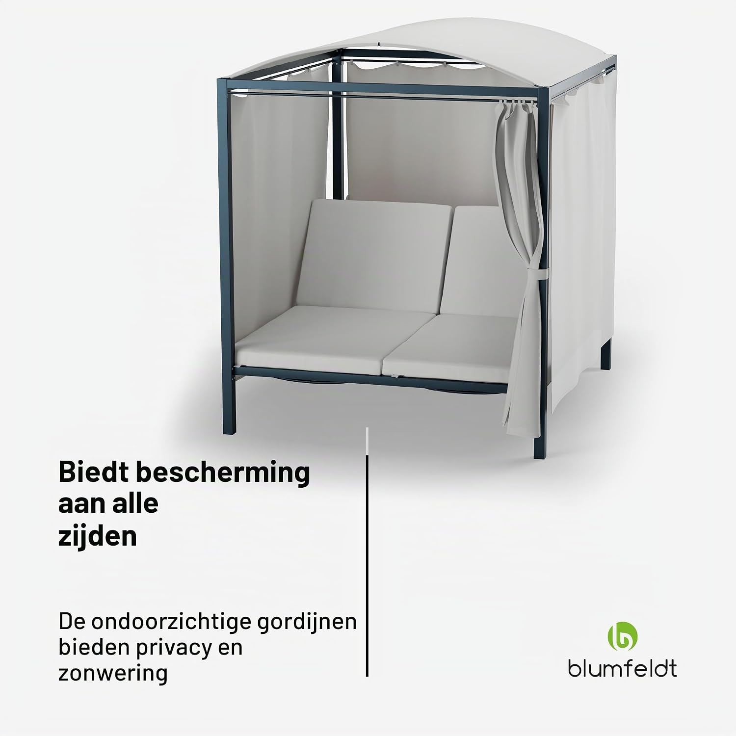 Detalle 1 de blumfeldt Eremitage Double XL zonnebank voor 2 met verstelbare rugleuningen