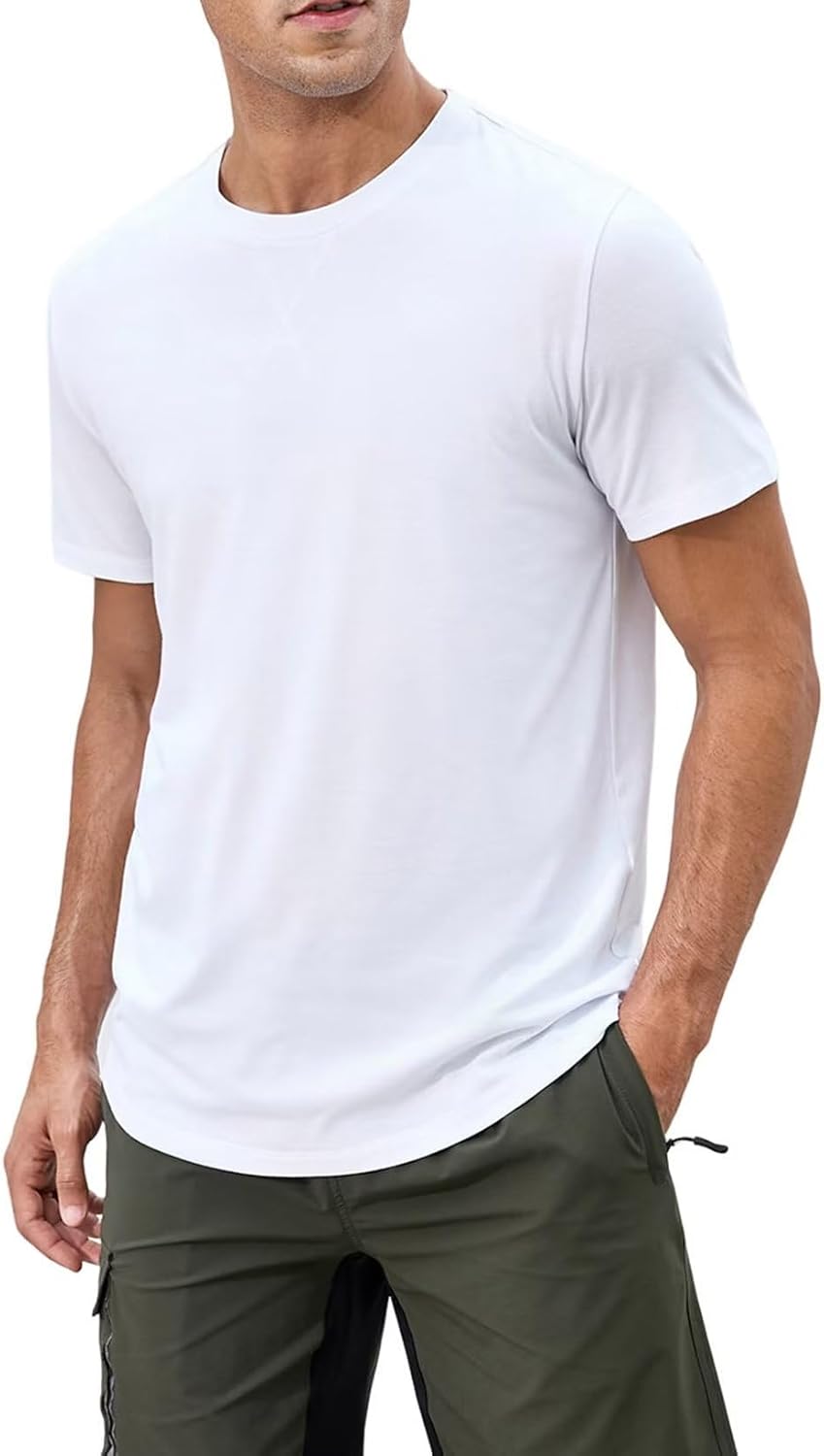 Thumbnail 3 de JMIERR 3er-Set Herren T-Shirts Slim Fit – kurzarm, einfarbig, Baumwolle