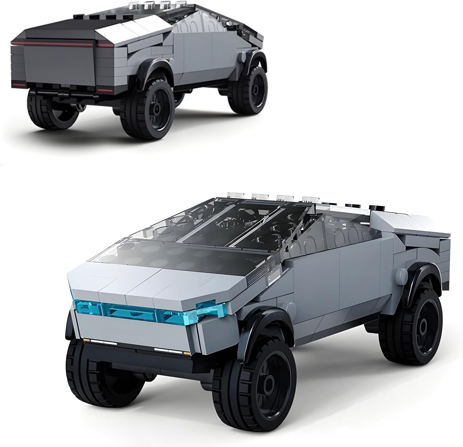 Detalle de Ebortsin Technical Sports Car Building Set (180 Pieces) – cyber-themed pickup model bricks for play or display