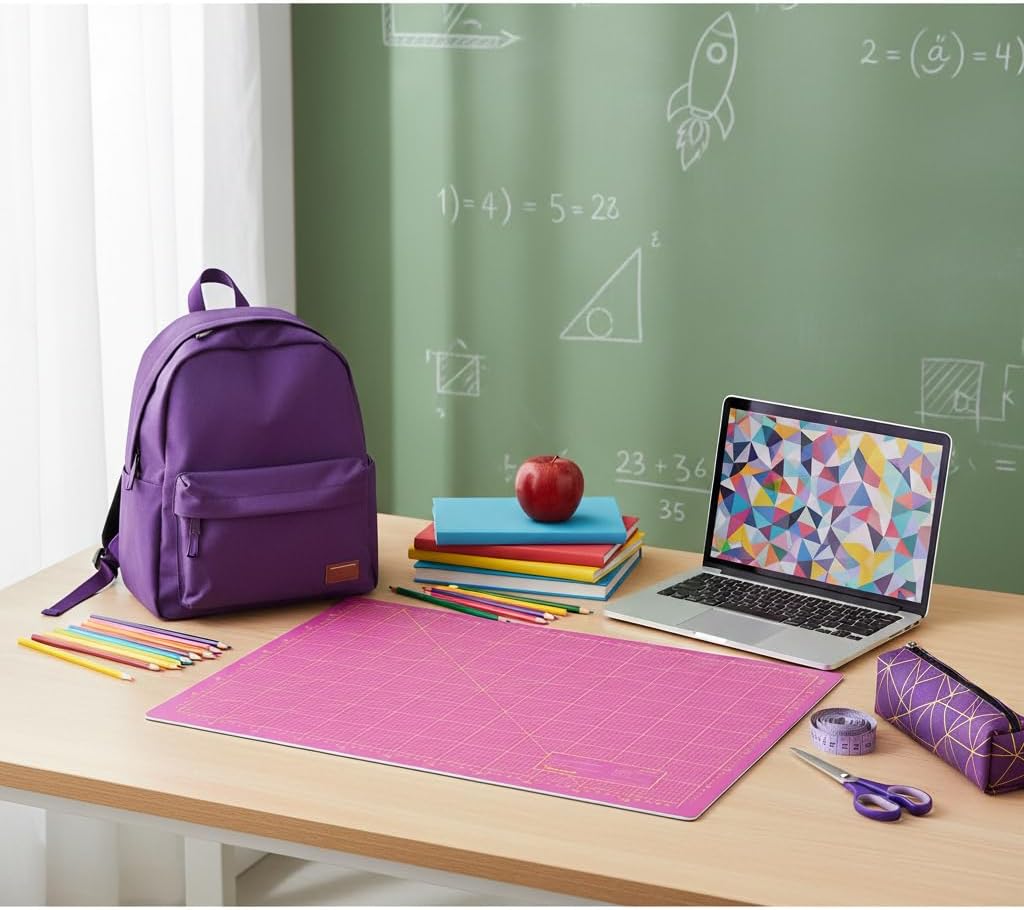 Thumbnail 4 de Schneidematte Violett Pink (90x120 cm), 3-lagig, selbstheilend – A0 Schneideunterlage fürs Basteln