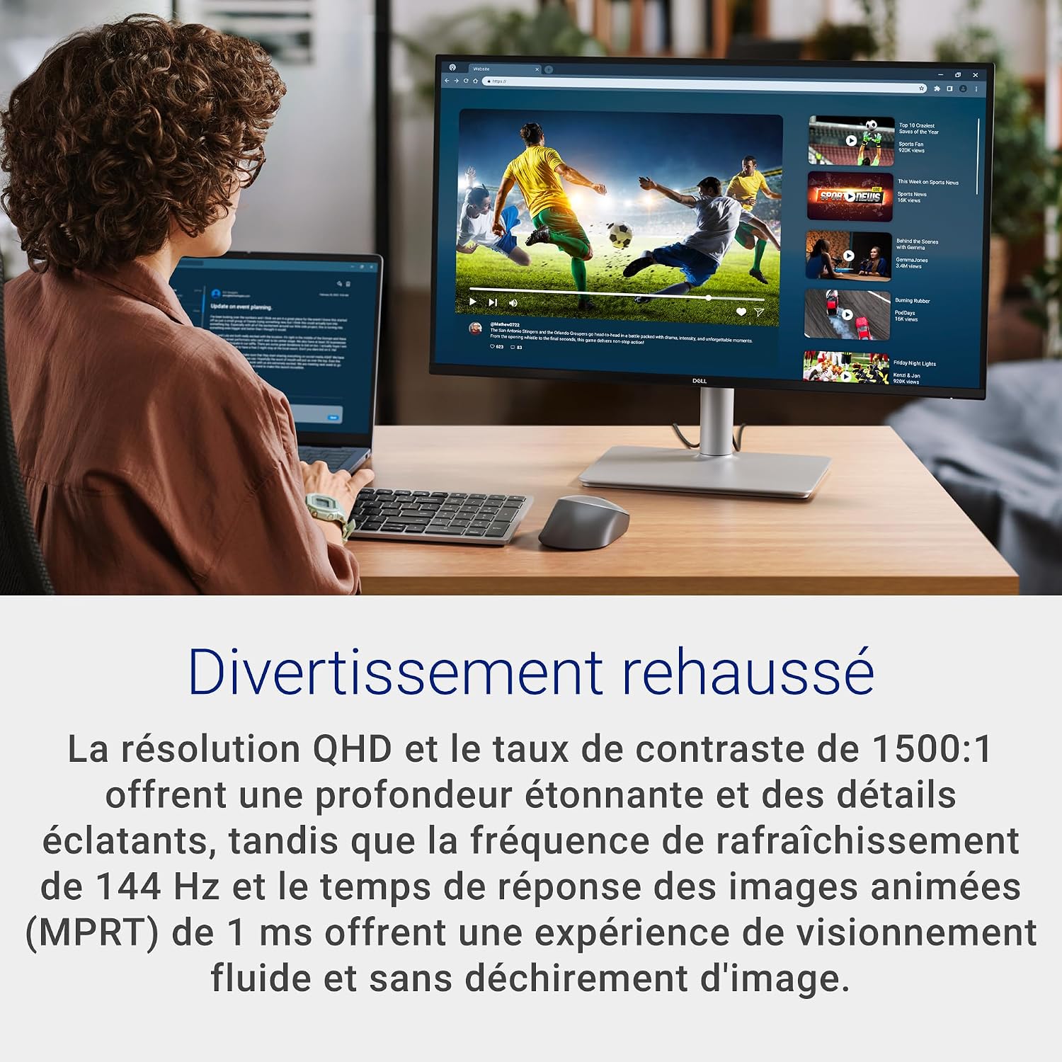 Detalle de Dell QHD monitor S2725DSM