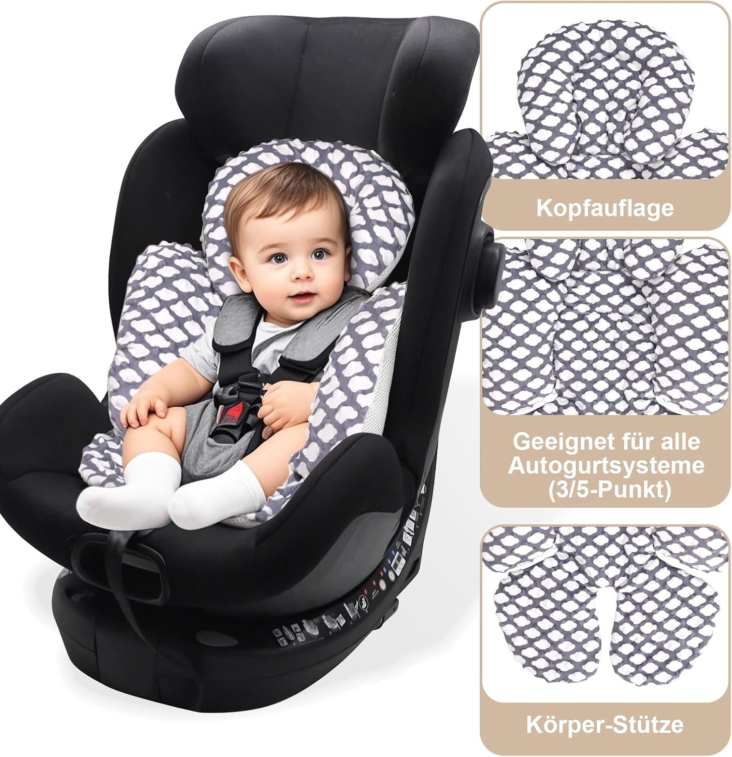 Thumbnail 2 de Baby Autositz-Kissen 2-in-1