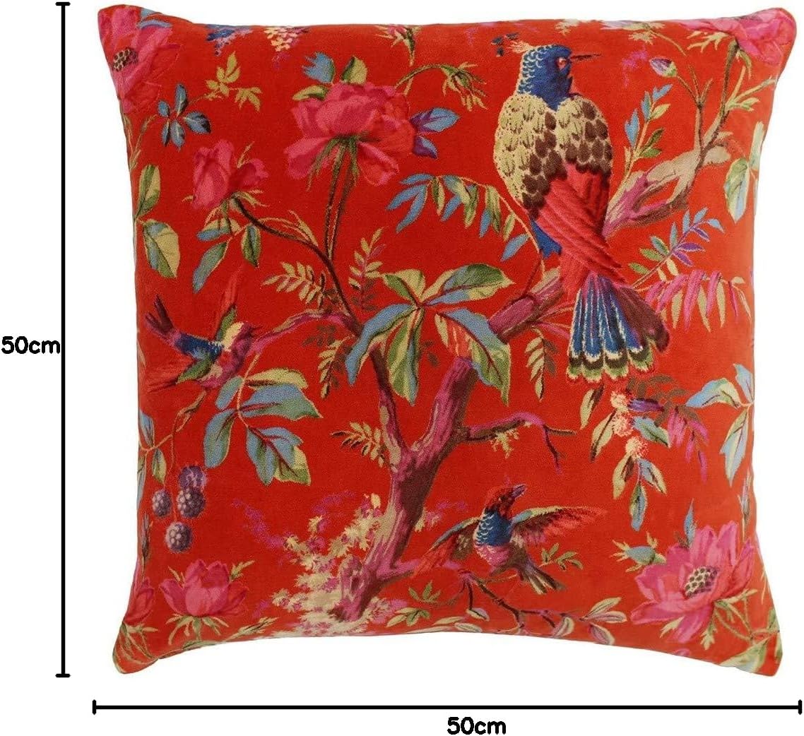 Detalle 1 de Riva Paoletti Paradise – poszewka 50 × 50 cm, bawełna, aksamitny nadruk