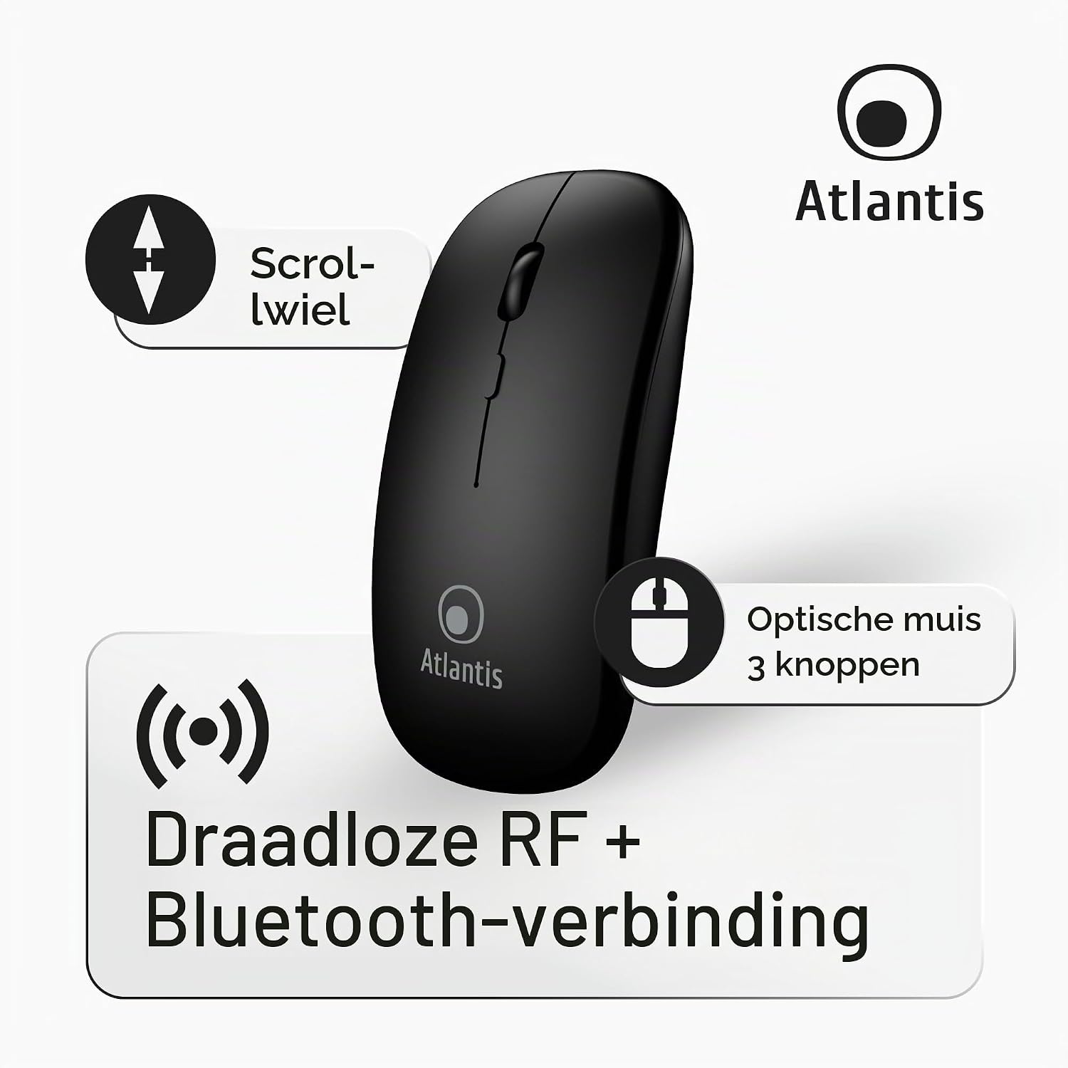 Thumbnail 3 de Atlantis Argo 900Pro Combo Kit: mini-toetsenbord en muis, Italiaanse QWERTY