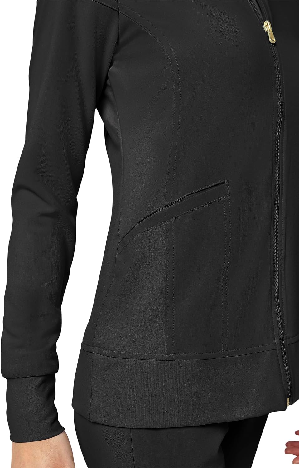 Detalle 2 de Cherokee CK303 iFlex Women's Scrub Jacket, 360° Stretch, Zip Front, 2 Pockets