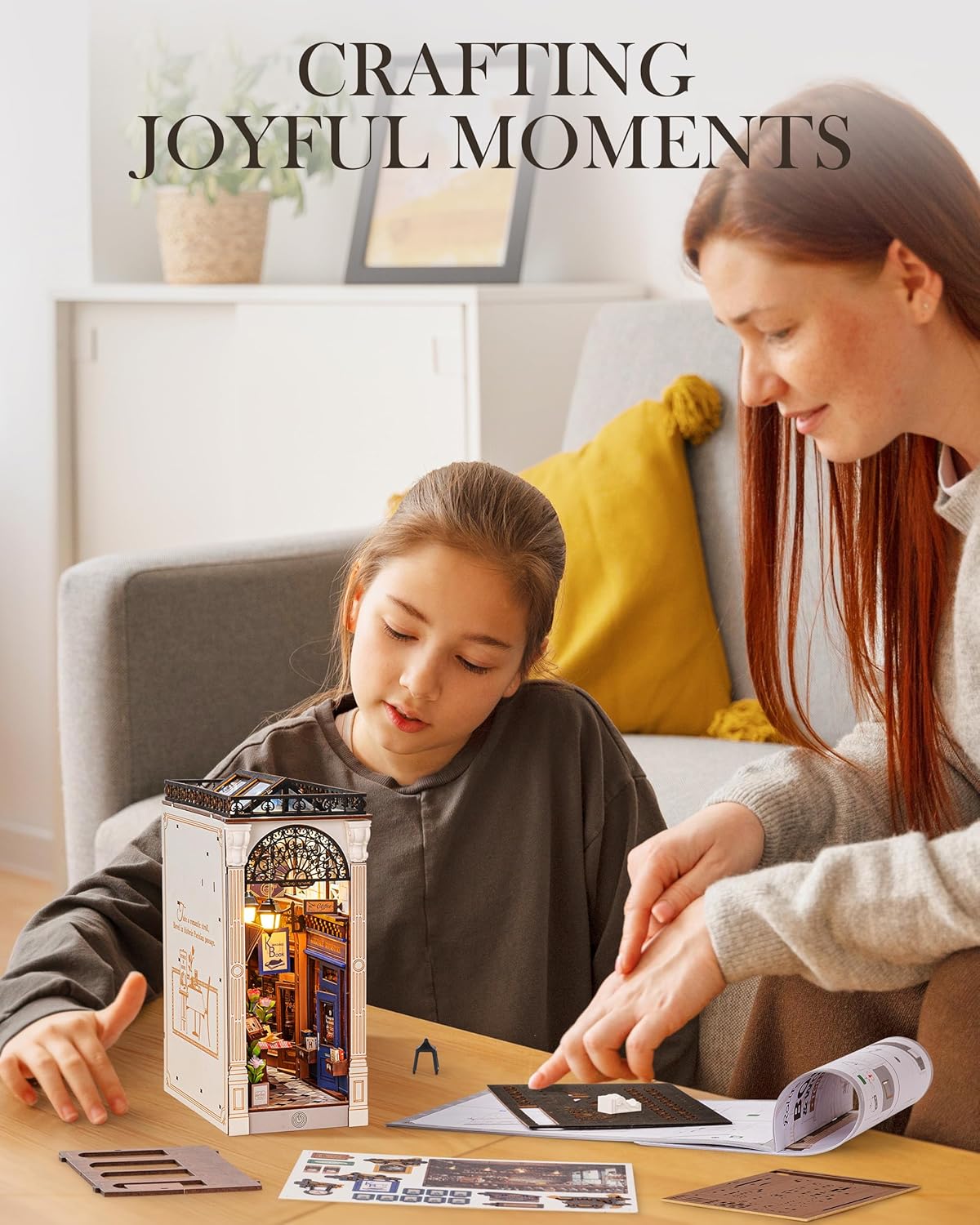 Thumbnail 5 de Rolife Book Nook DIY Miniature Kit with Lights 📷