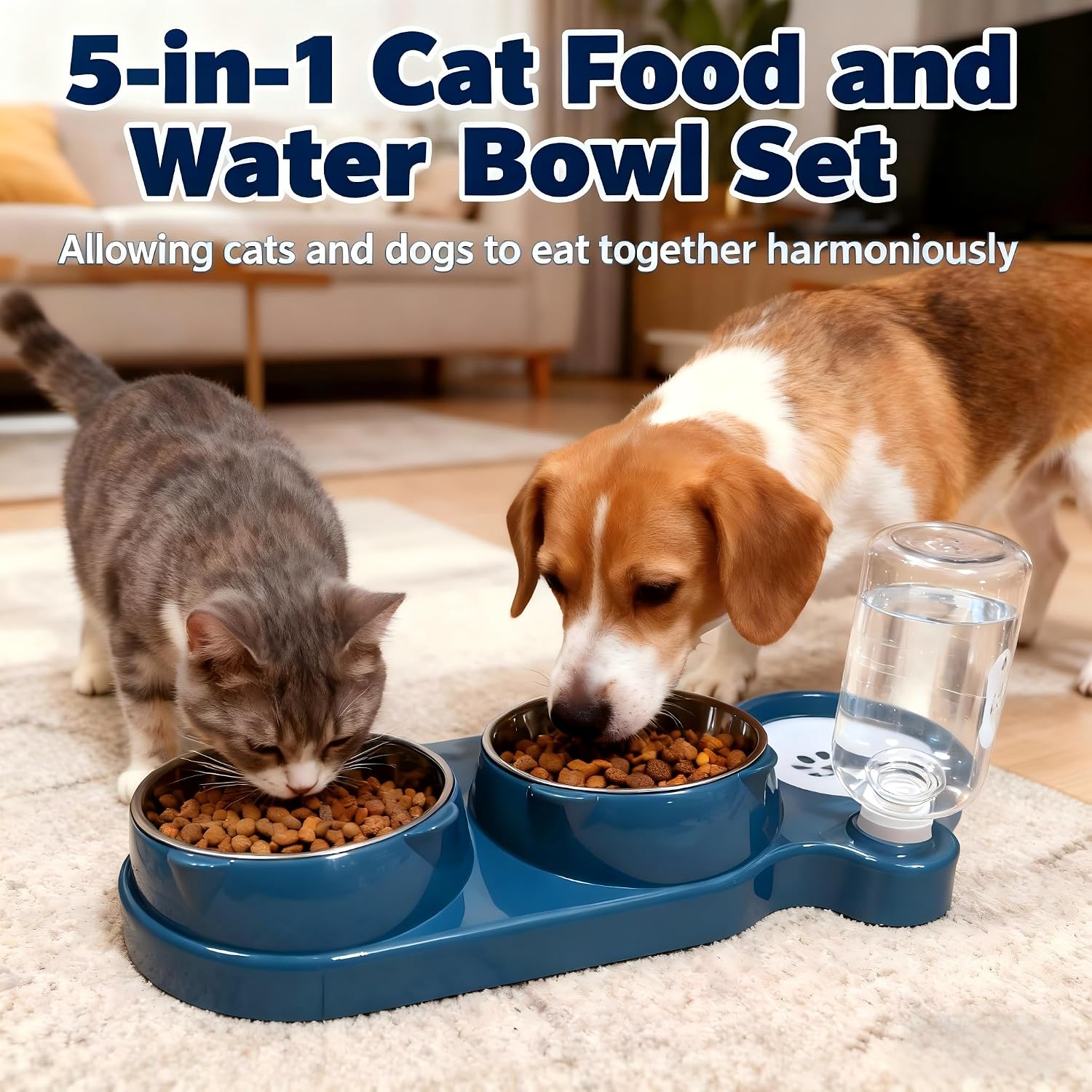Detalle 2 de Itingy 5-in-1 Cat Bowl Set