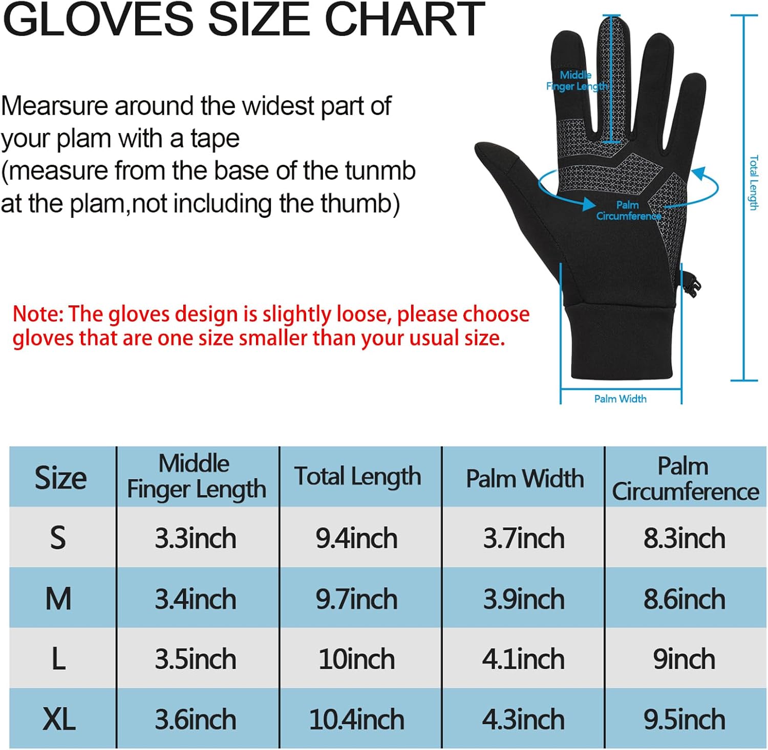 Detalle 2 de TOLEMI Thermal Winter Gloves for Men and Women