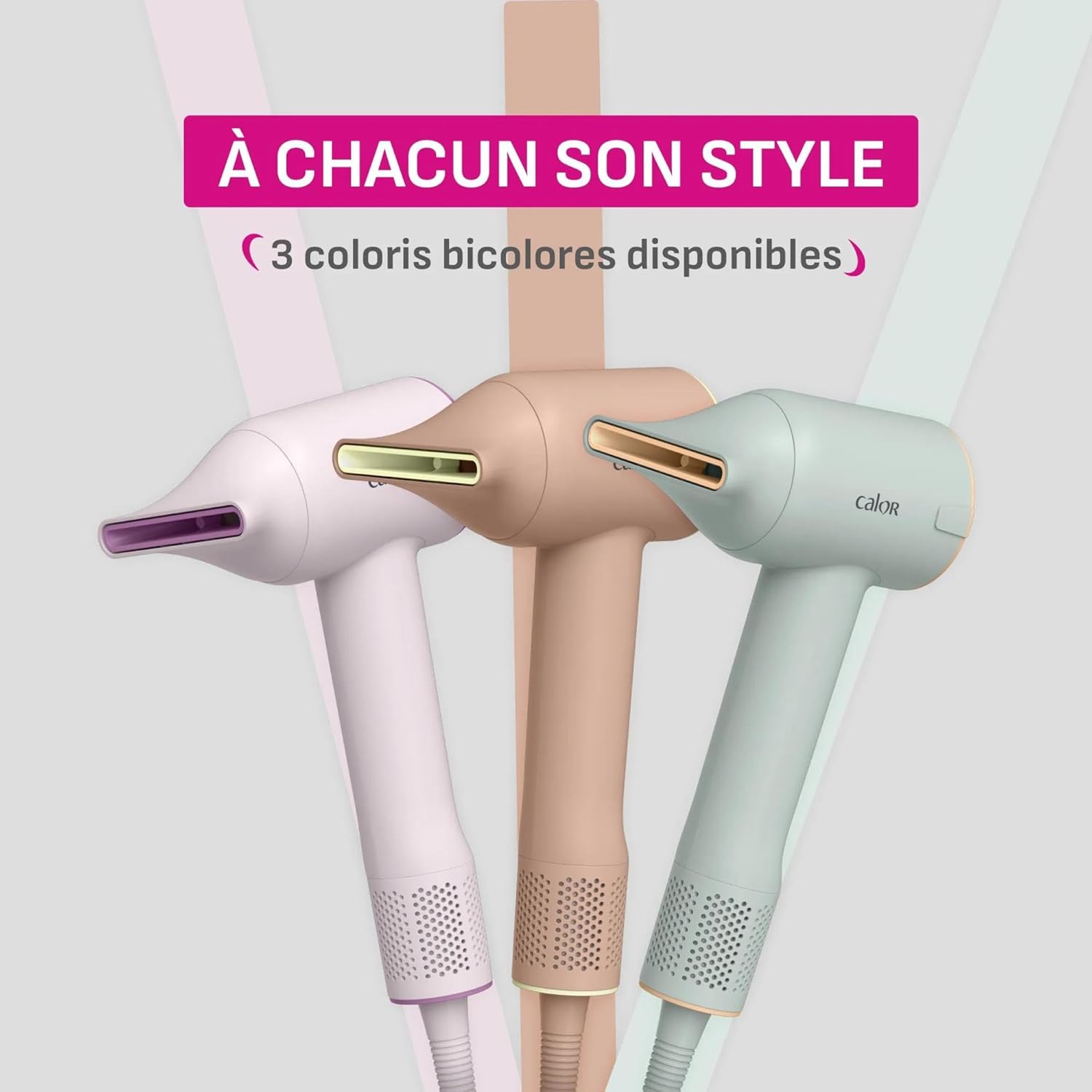 Detalle de Calor Blumia – Sèche-cheveux ultra compact et léger, moteur digital & flux d'air 225 km/h