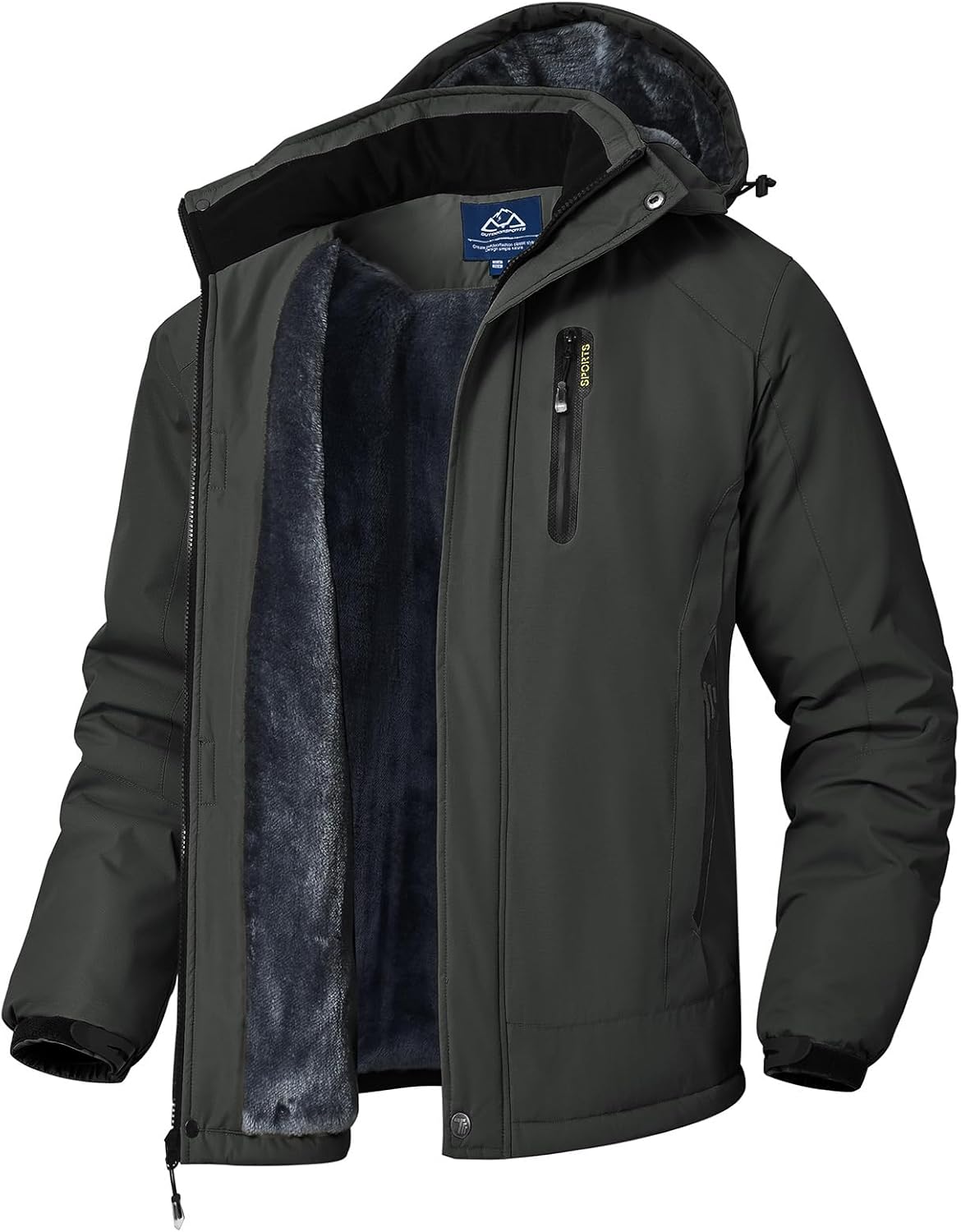 Detalle de YSENTO Waterproof Winter Jacket for Men
