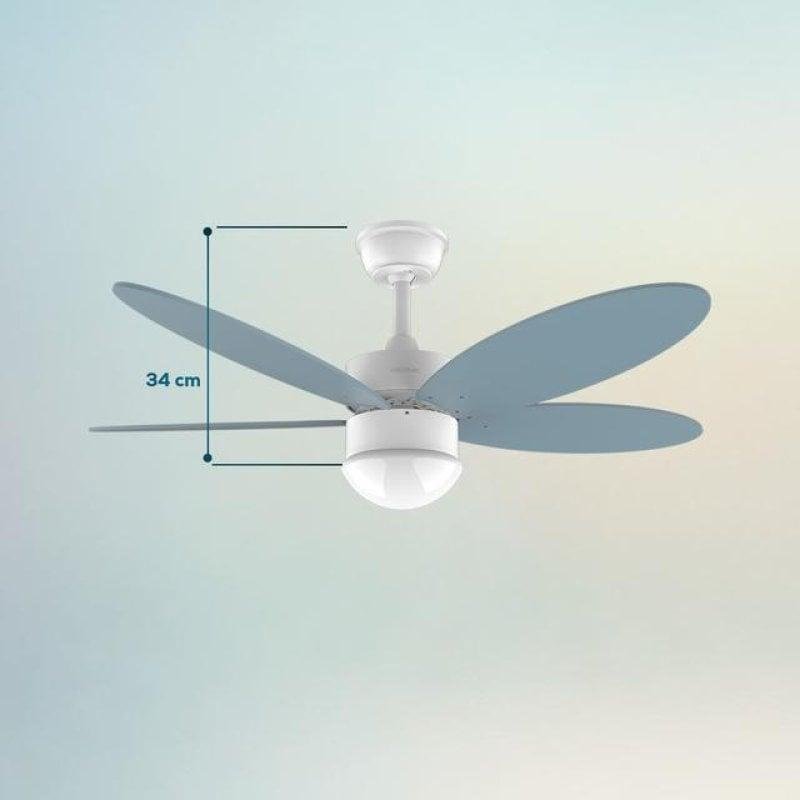 Detalle de Ventilador Cecotec EnergySilence Aero 4260 Azul techo DC LED 42" 6 velocidades mando