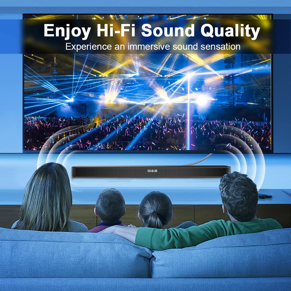 Thumbnail 2 de SOUNDFAM High-Performance RCA Subwoofer Cable 1m – 24K Gold Plated, 75Ω Coaxial, Dual Shielding