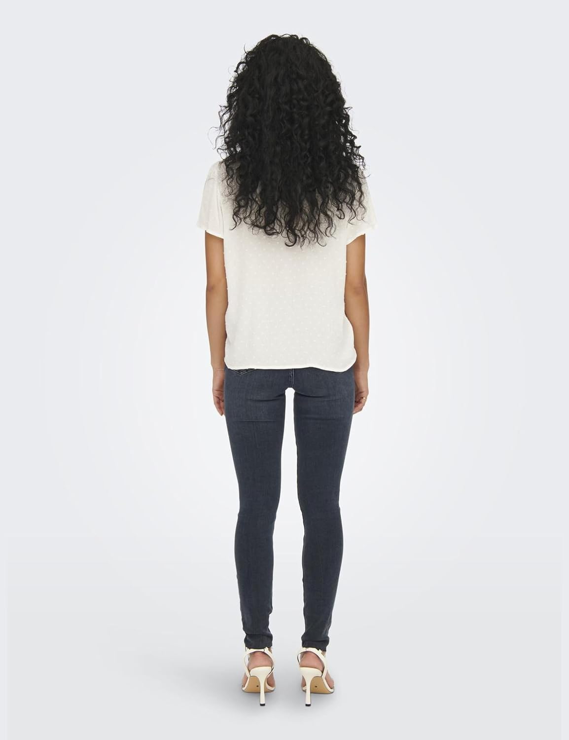 Thumbnail 4 de JDY women’s top: round neck to V-neck blouse with bow details