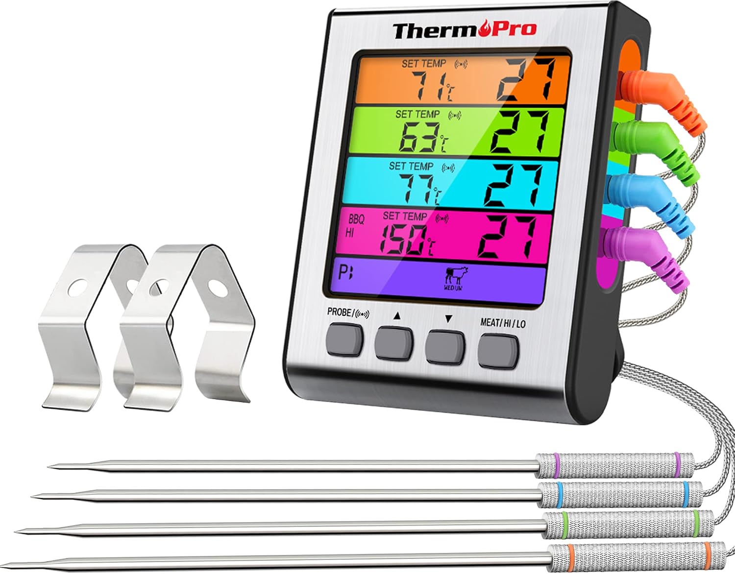 Detalle de ThermoPro TP17H termometro 4 sonde 🍖