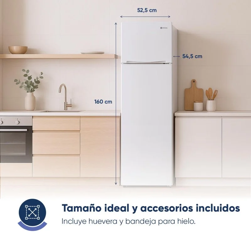 Thumbnail 3 de Origial ORIDUAL160NFW Frigorífico combi 160 cm blanco