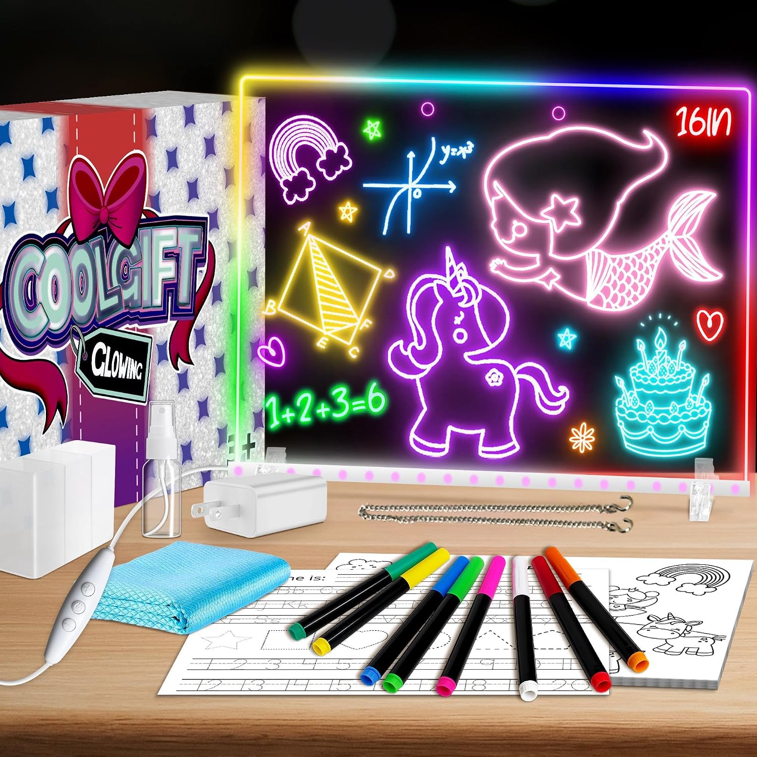 Detalle de XoBathti LED Drawing Board, 16-Inch