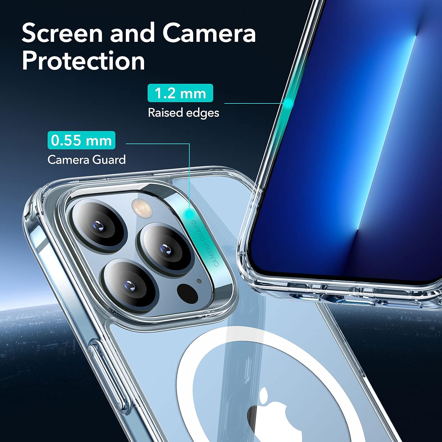 Thumbnail 4 de ESR iPhone 13 Pro Max Case — MagSafe HaloLock, Clear