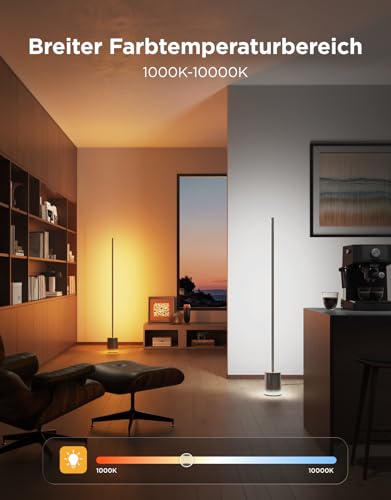 Detalle de Govee Stehlampe 3 mit LuminBlend+ Technologie – RGBWWIC 2100 lm, App- und Sprachsteuerung