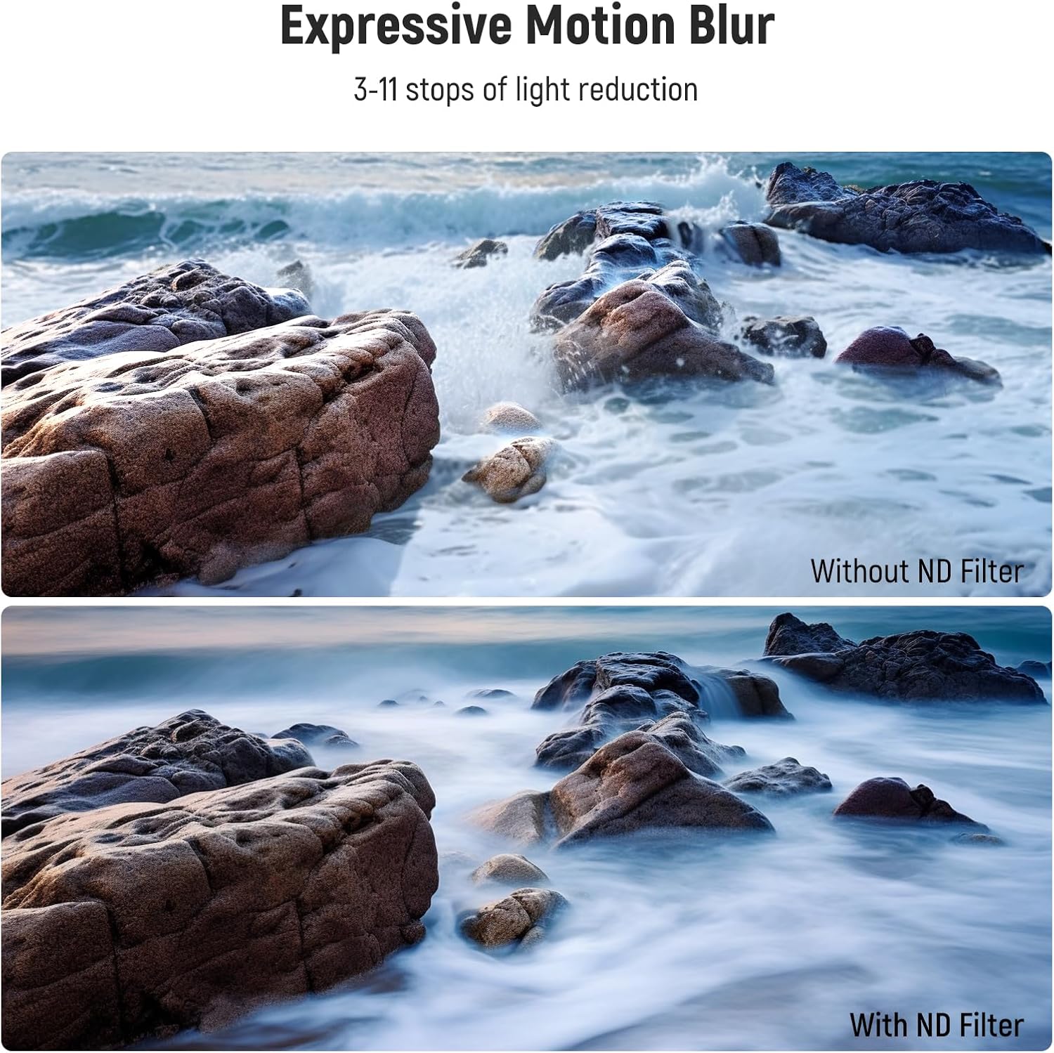 Thumbnail 2 de Neewer 82mm Variable ND Filter (ND8–2000) with hard stop for DSLR and mirrorless