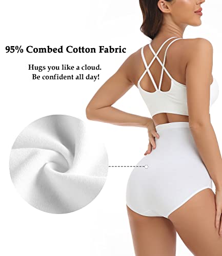 Detalle 2 de Culotte femme wirarpa coton taille très haute lot 4 ⚙