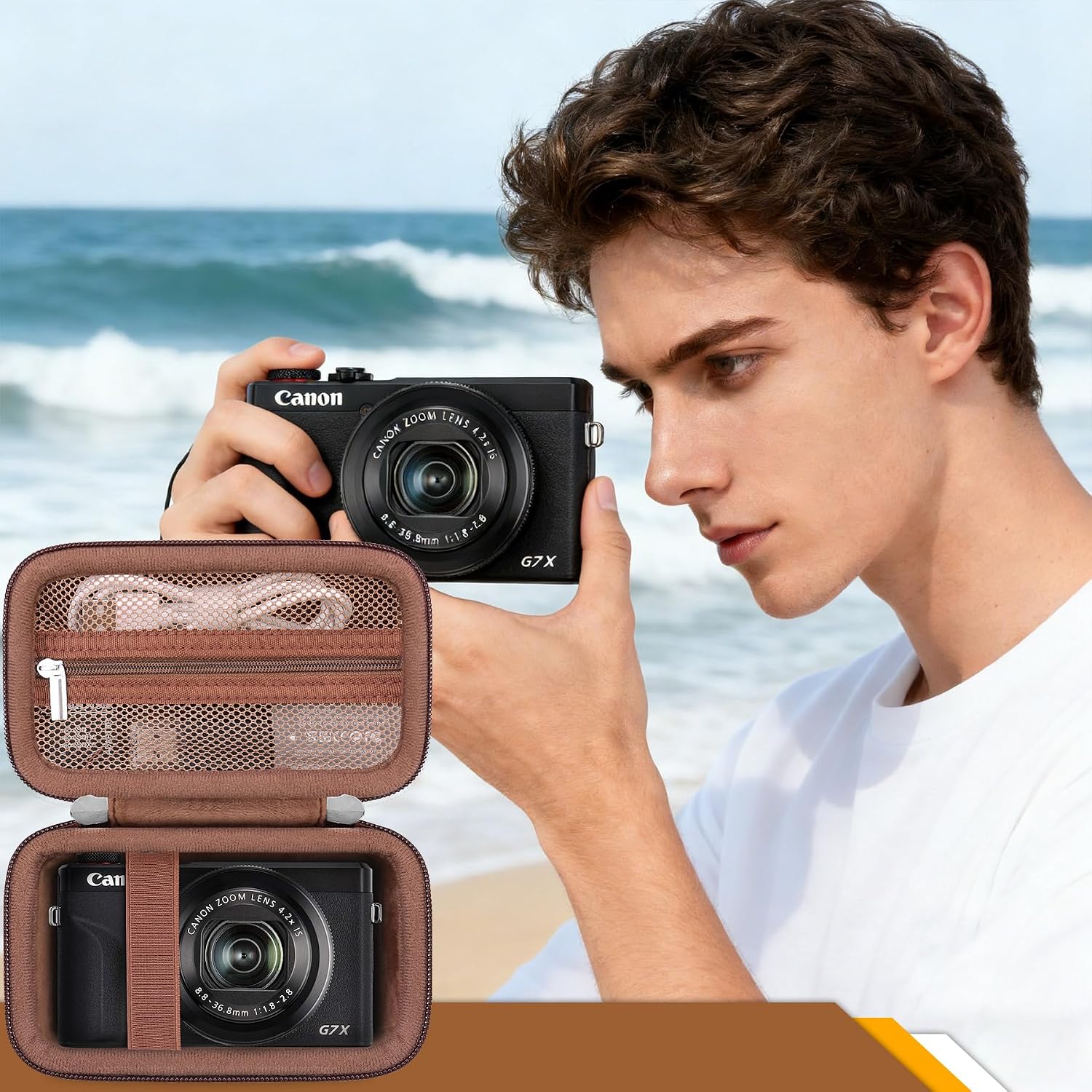 Thumbnail 6 de RAIALL Camera Case for Canon PowerShot G7 X Mark III / G7X Mark II