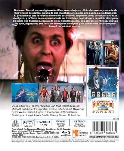 Detalle de Llamentol Las aventuras de Buckaroo Banzai Blu-ray