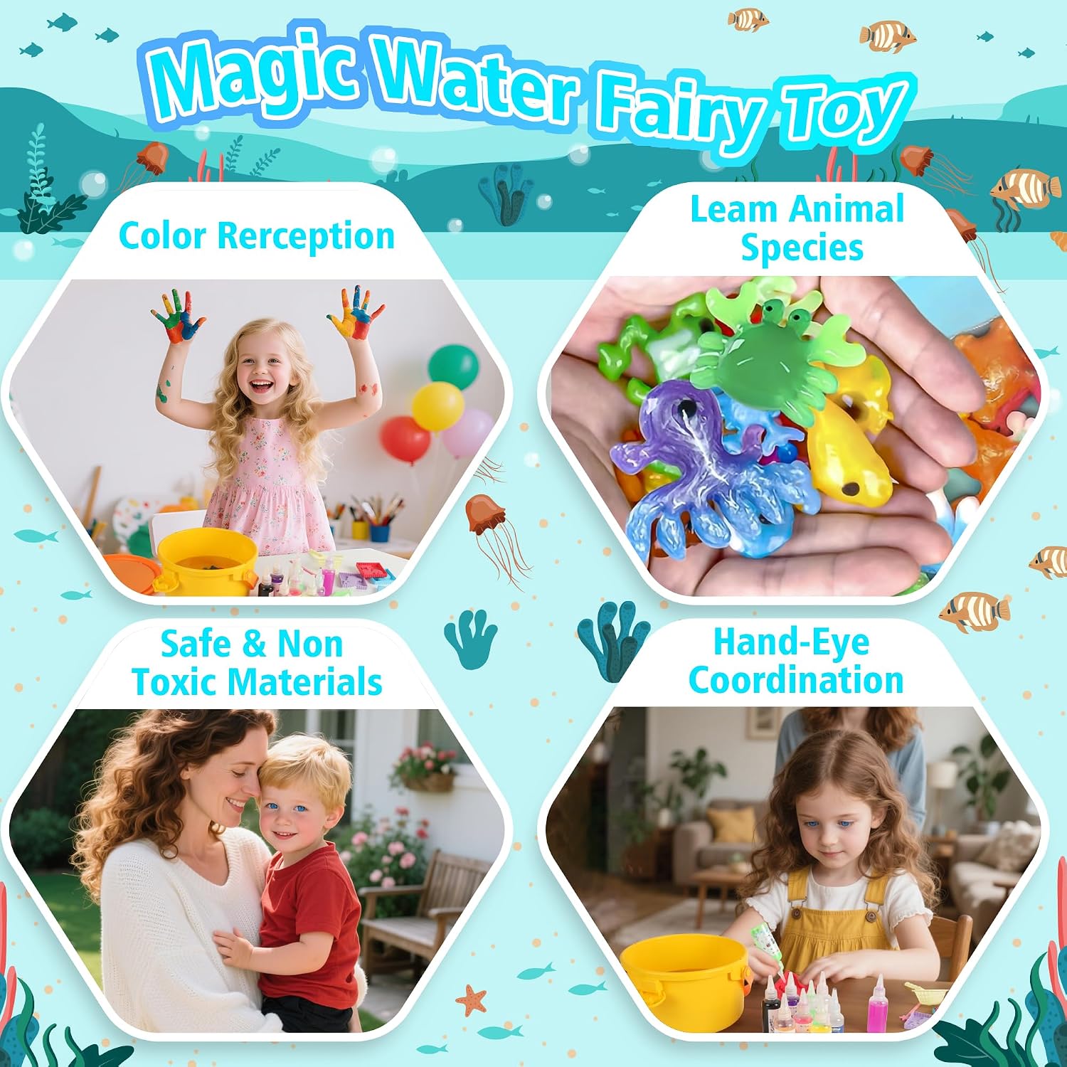 Detalle 1 de ARTPAR Water Gel Craft Kit with 20 Gels