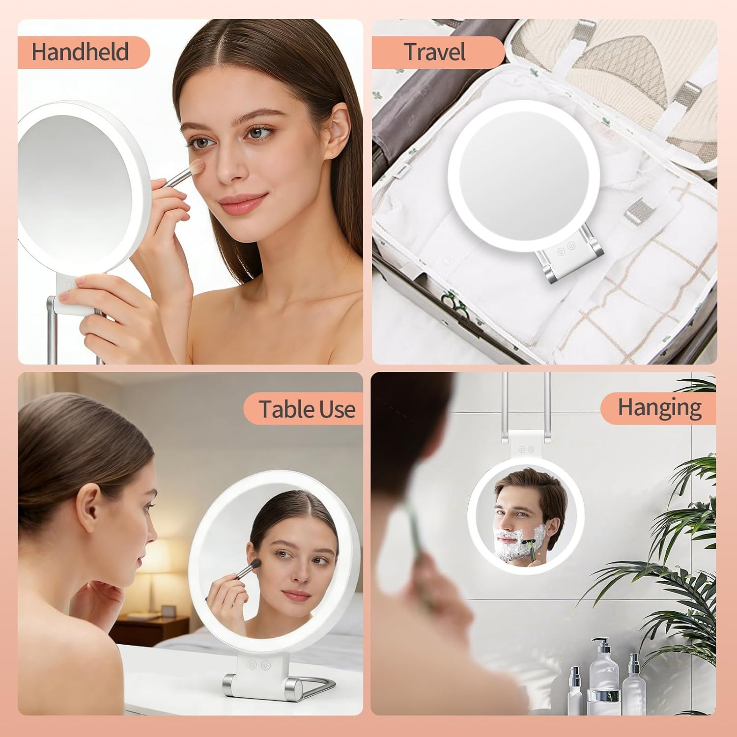 Detalle de Travel Makeup Mirror with 1X/30X Magnification
