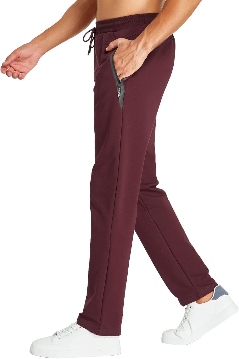Thumbnail 2 de JustSun joggingbroek voor heren van katoen met stretch en ritszakken