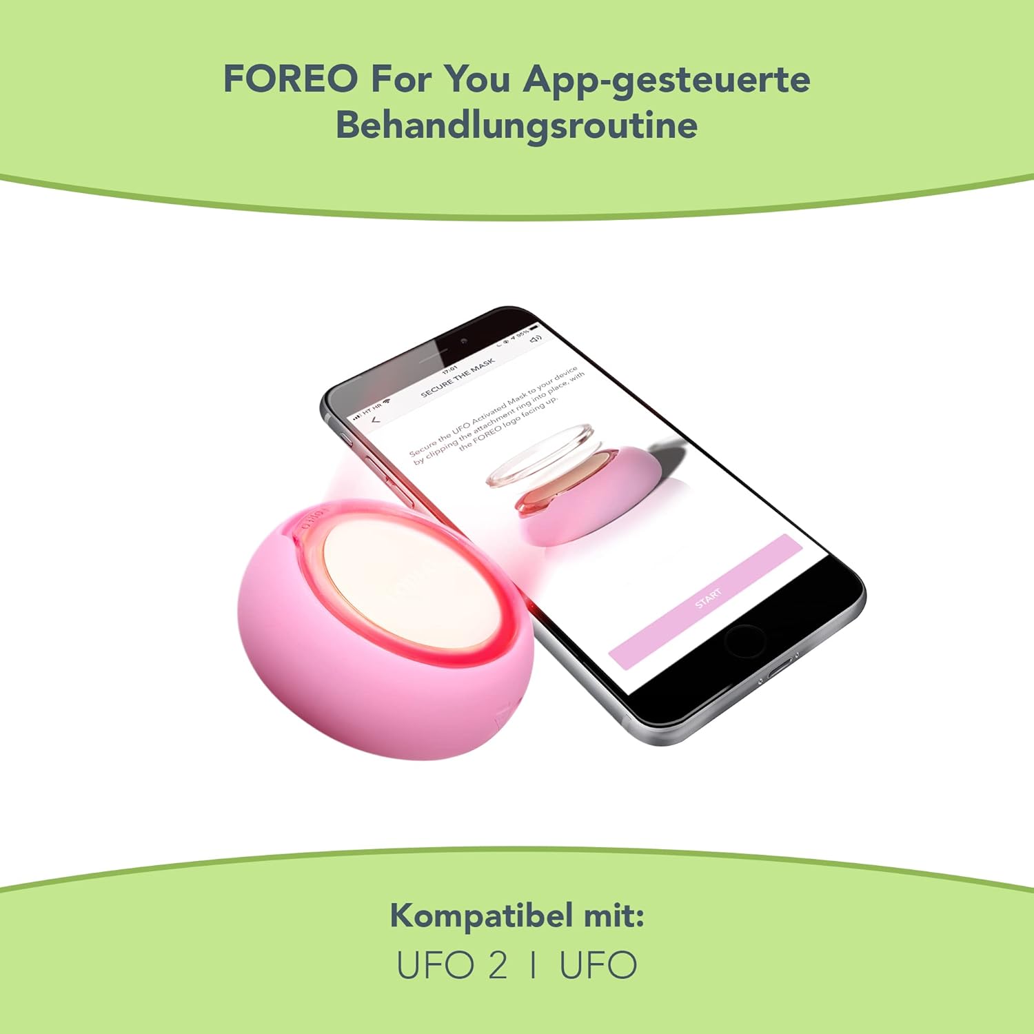 Thumbnail 5 de FOREO Green Tea UFO-aktivierte Gesichtsmaske (3er-Pack) für zu Unreinheiten neigende, fettige Haut
