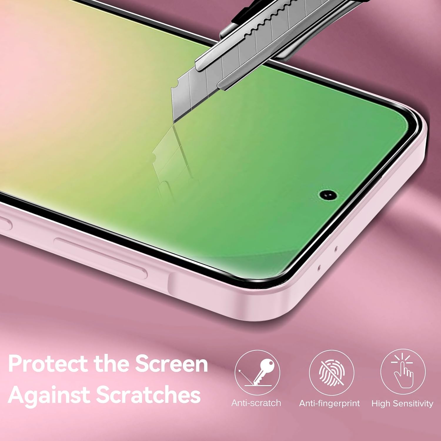 Thumbnail 1 de ivoler 3‑in‑1 Magnetic Case for Samsung Galaxy A56 5G with 2 Pack Screen Protectors (Pink)