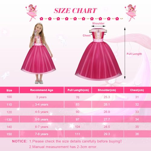 Thumbnail 4 de URAQT Princess Costumes for Girls, Sleeping Beauty Costumes for Girls Aurora Costume, Princess Fancy Dress Up for Cosplay Halloween Christmas
URAQT Princess Costumes for Girls, Sleeping Beauty…