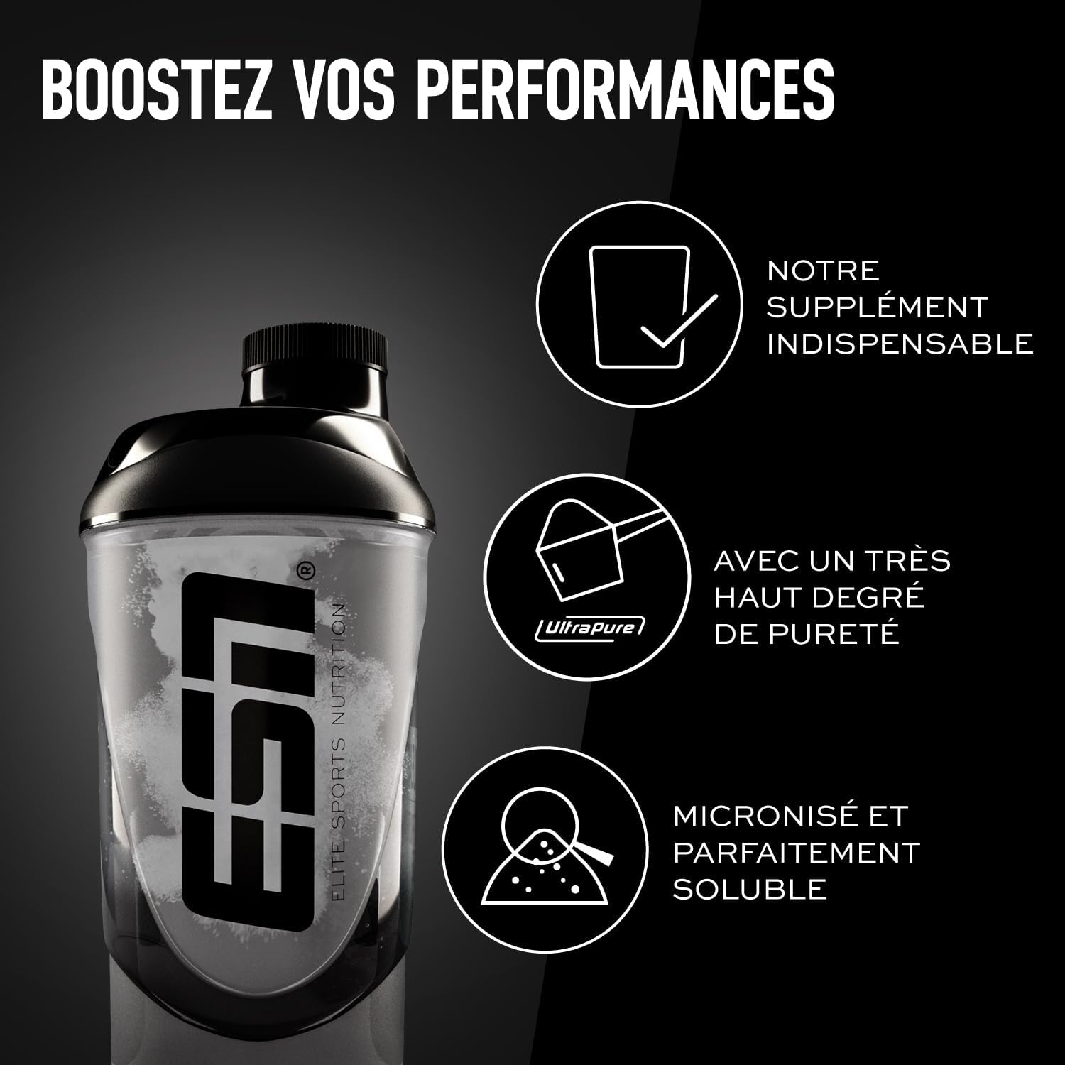 Detalle 2 de ESN Créatine monohydrate 250 g 71 portions