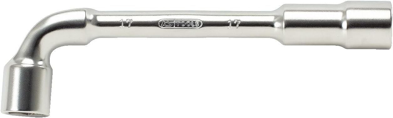 Detalle 2 de KS Tools 517.0415 clé à pipe débouchée 15 mm 6 pans, tête coudée 90° (Chrome vanadium)