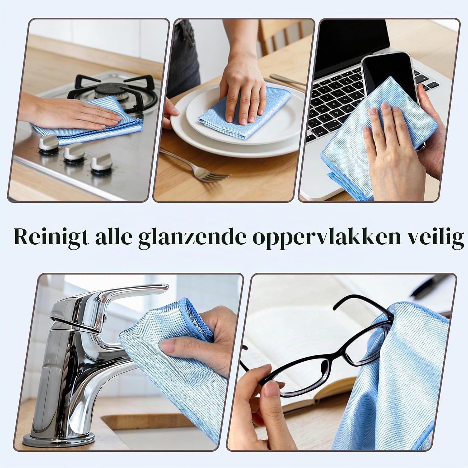 Thumbnail 5 de LAVSTEG LFST-CS-LAN-6pcs glasdoeken, 6 stuks, 30 x 30 cm, pluisvrij