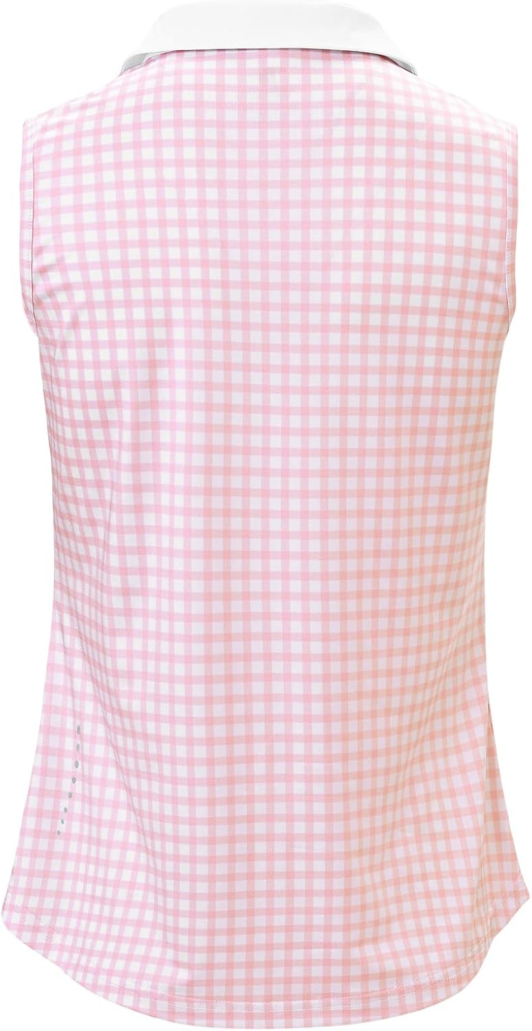 Thumbnail 2 de BGOWATU Women’s Sleeveless Golf Polo Shirt (V-Neck, UPF 50+ Quick-Dry)