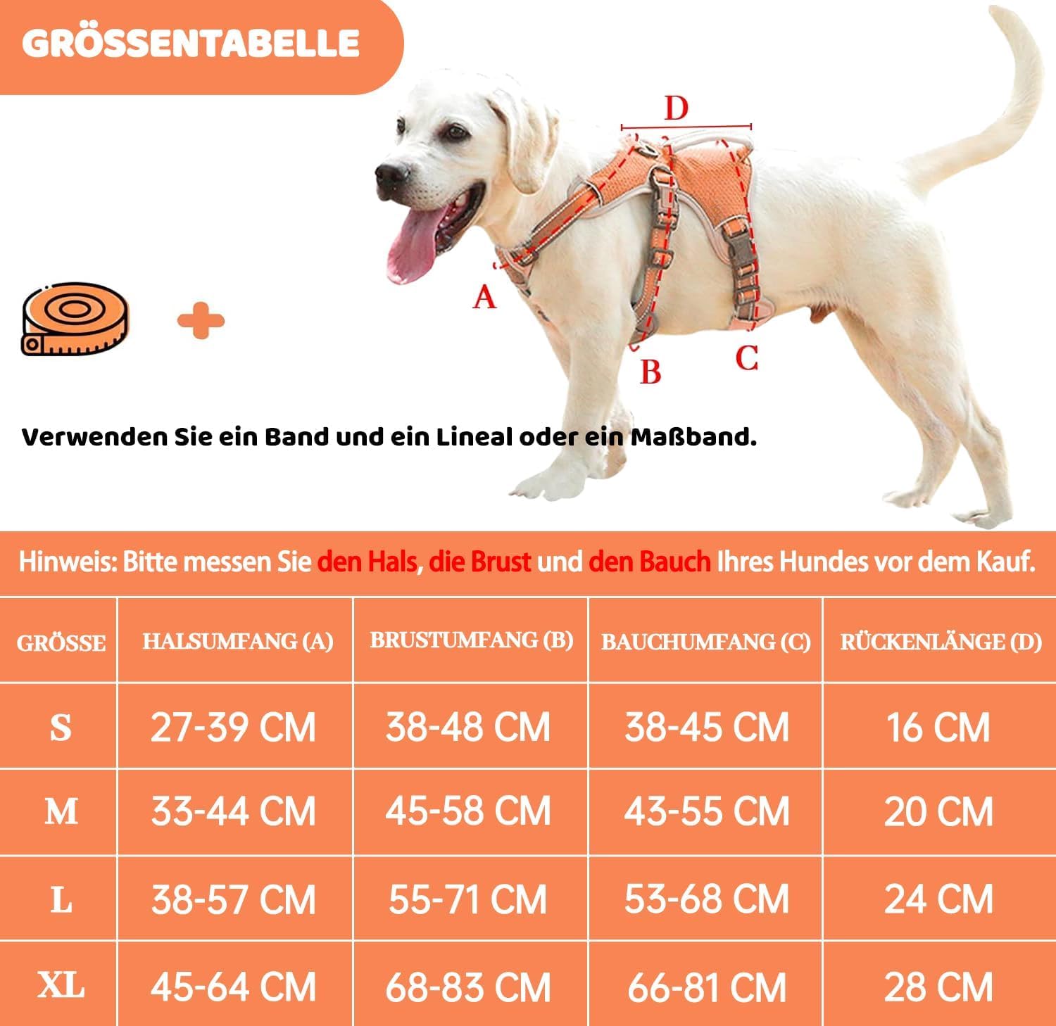 Detalle 2 de BELPRO Hundegeschirr für große aktive Hunde M