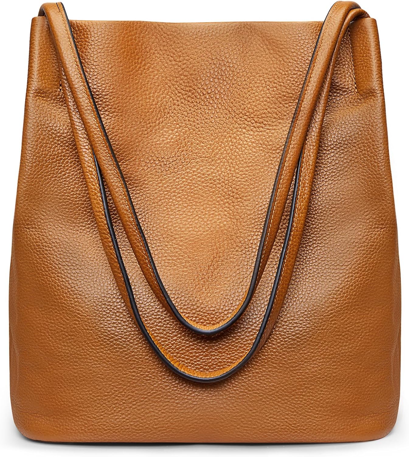 Thumbnail 6 de Kattee Borsa a tracolla da donna in morbida pelle con chiusura magnetica superiore, grande