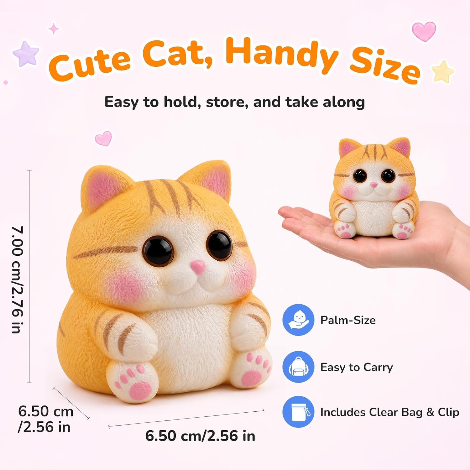 Thumbnail 6 de Reenovan TS002 Cat Squishy Toy, Soft TPR Sensory Fidget
