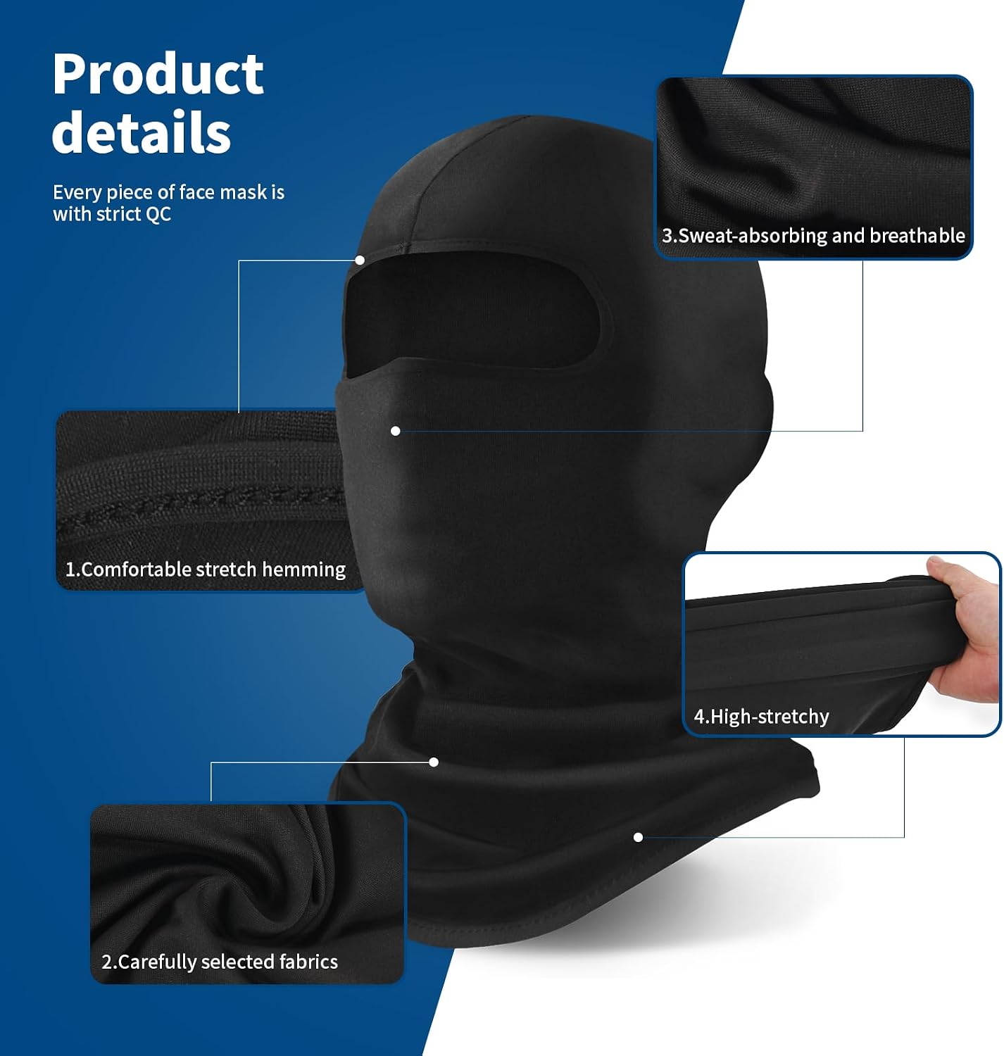 Thumbnail 6 de YESLIFE Balaclava Milk Fiber